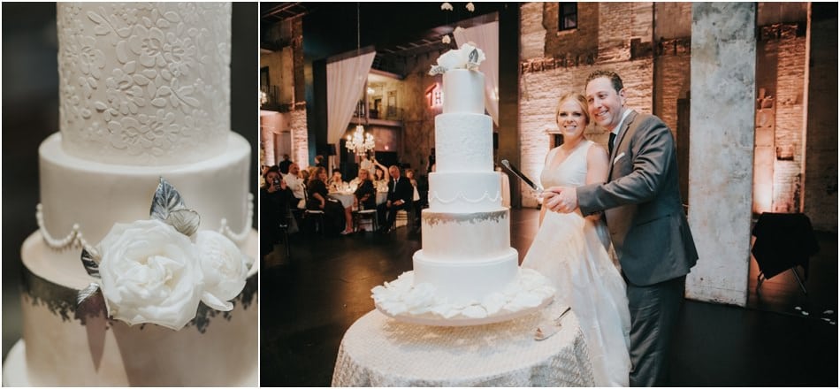 Aria Wedding in Minneapolis, MN with hanging chandeliers and flowers