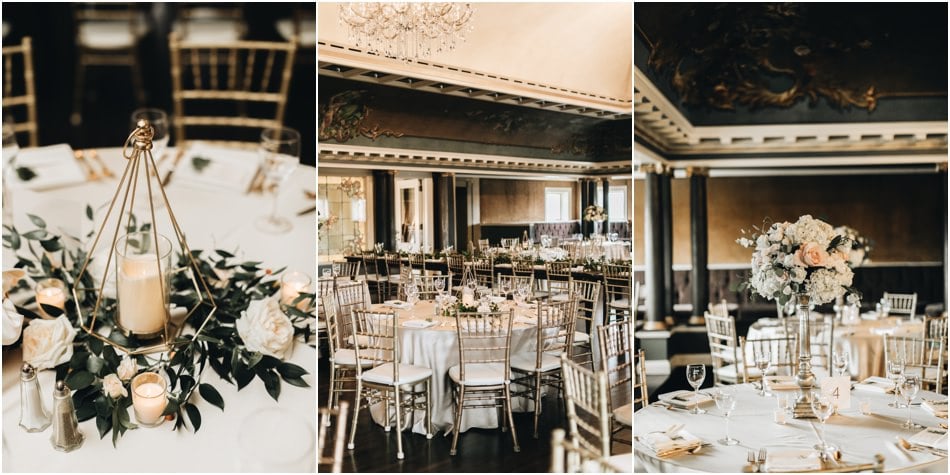 Burgandy and Gold Semple Mansion Wedding - Ceremony and Reception in Minneapolis, MN