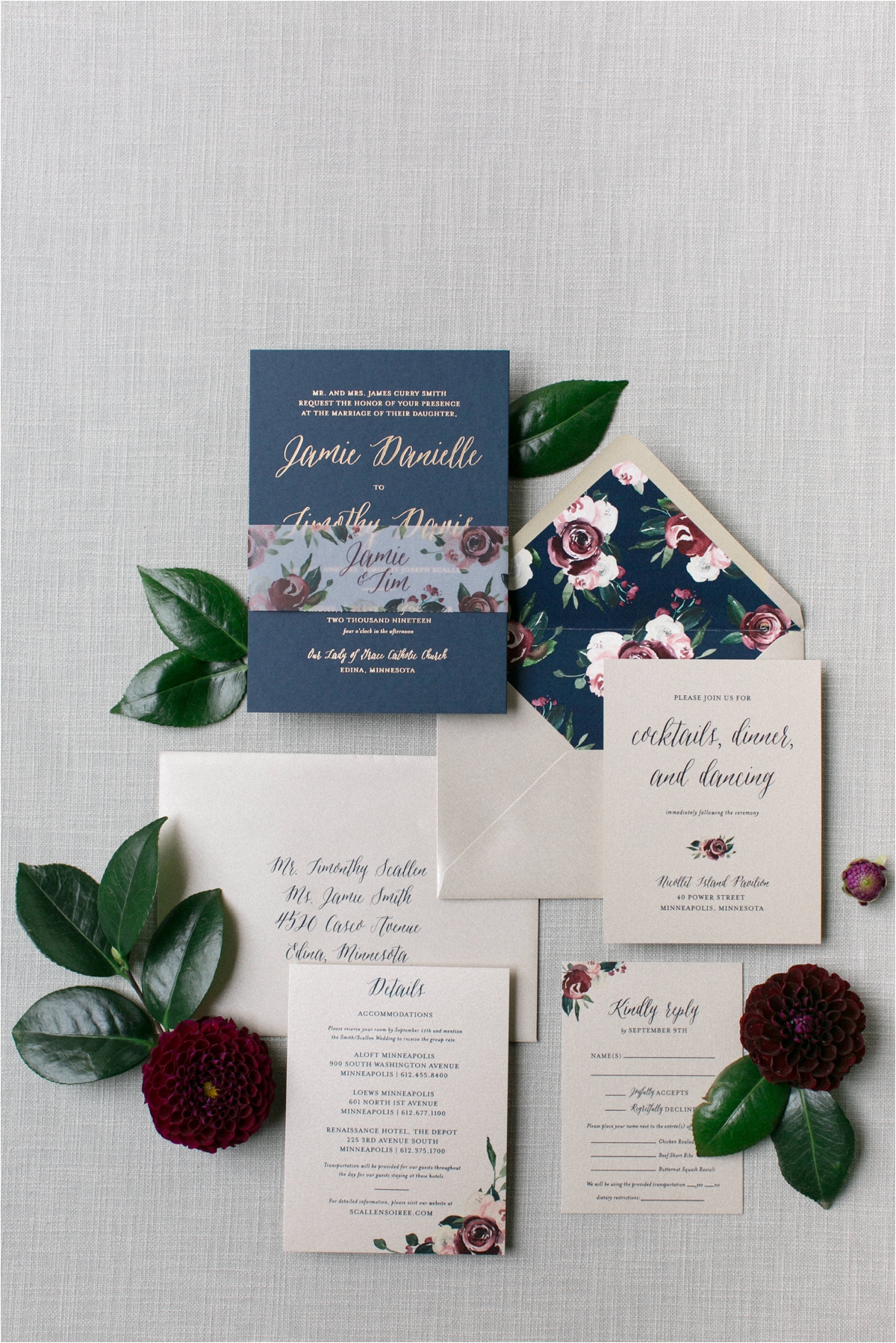 Nicollet Island Fall Wedding
