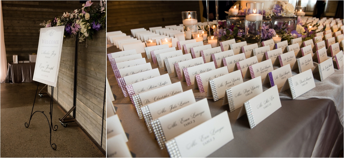 Purple Wedding Reception Machine Shop