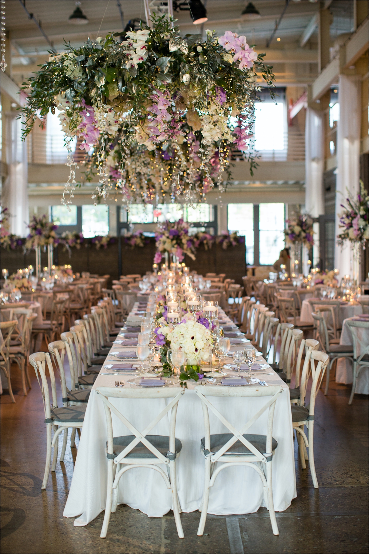 Purple Wedding Reception Machine Shop
