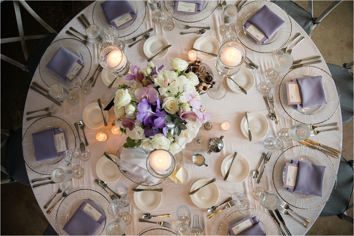 Purple Wedding Reception Machine Shop