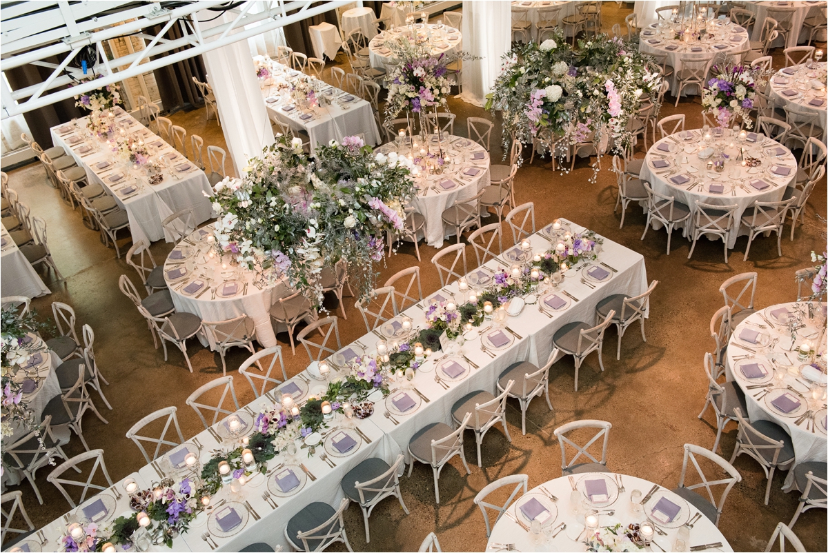 Purple Wedding Reception Machine Shop
