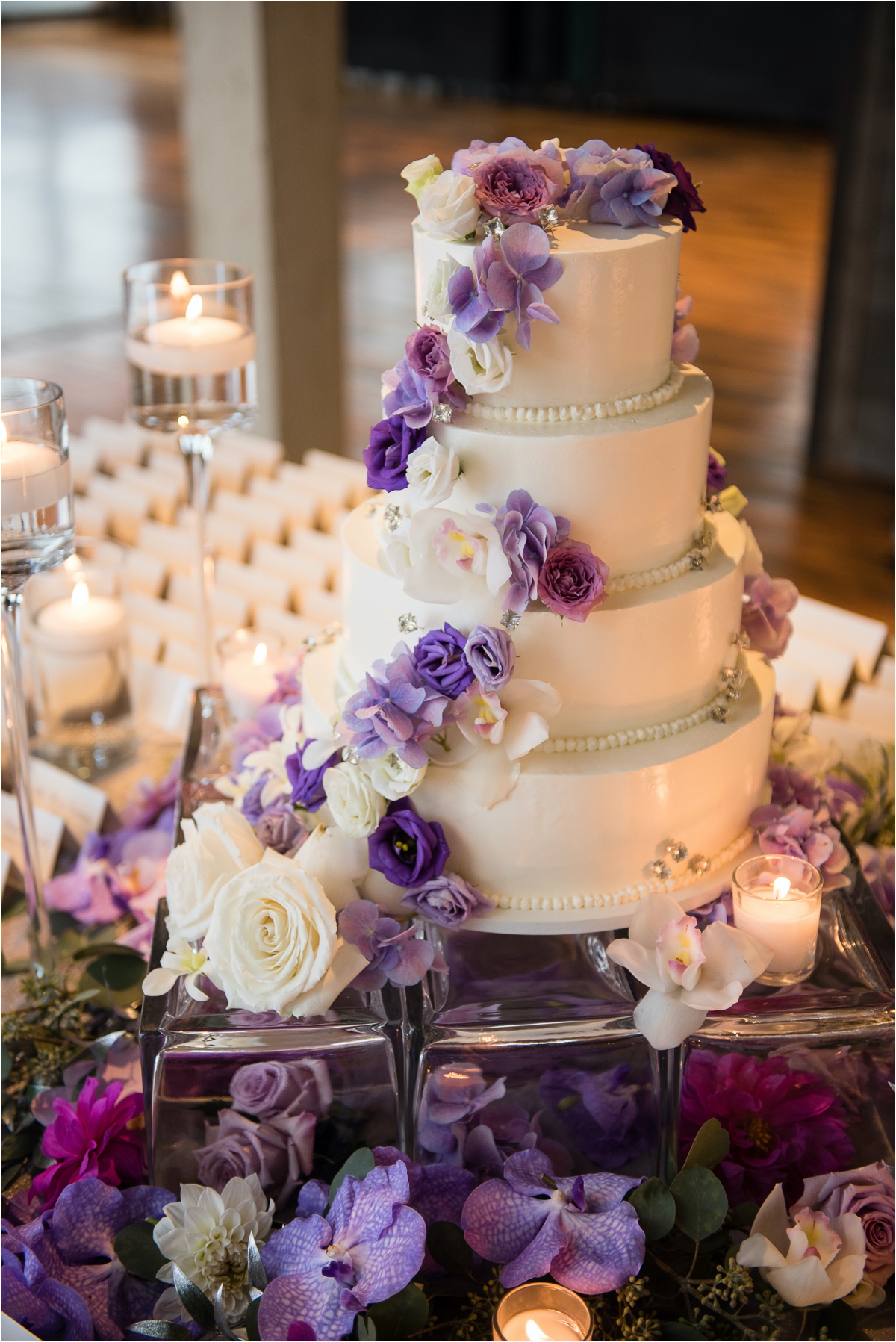 Purple Wedding Reception Machine Shop