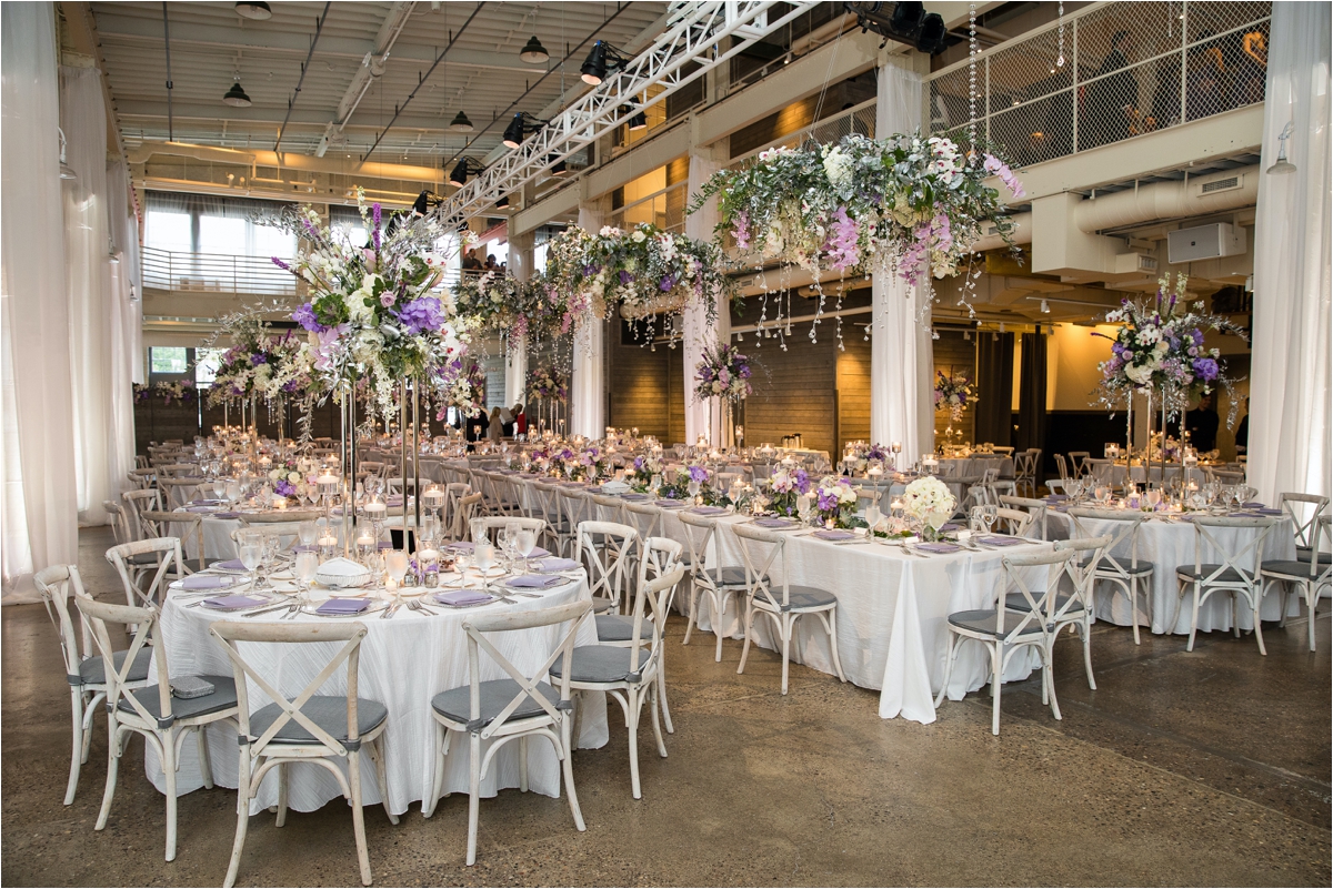 Purple Wedding Reception Machine Shop
