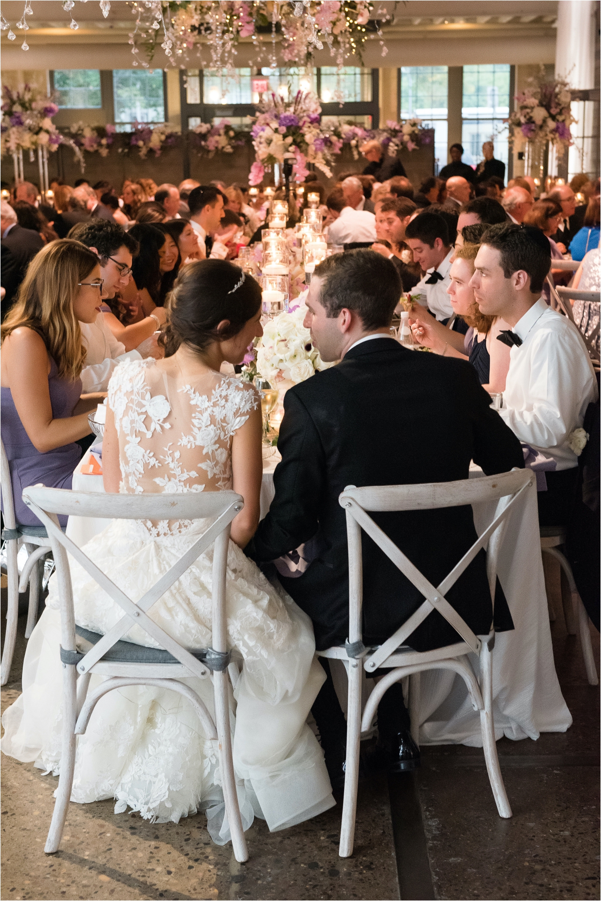 Purple Wedding Reception Machine Shop