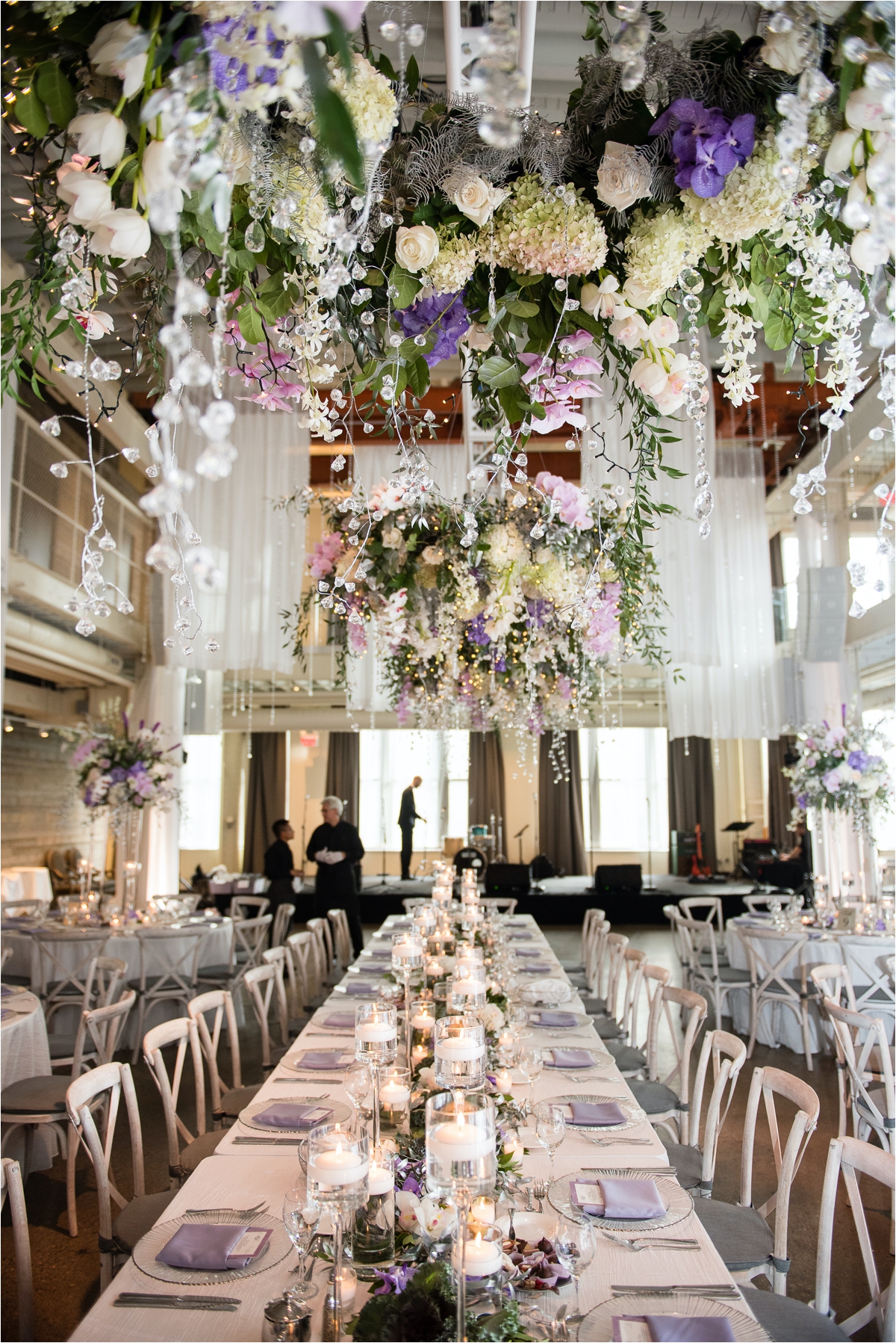 Purple Wedding Reception Machine Shop