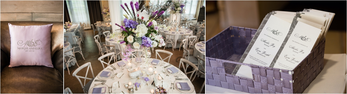 Purple Wedding Reception Machine Shop