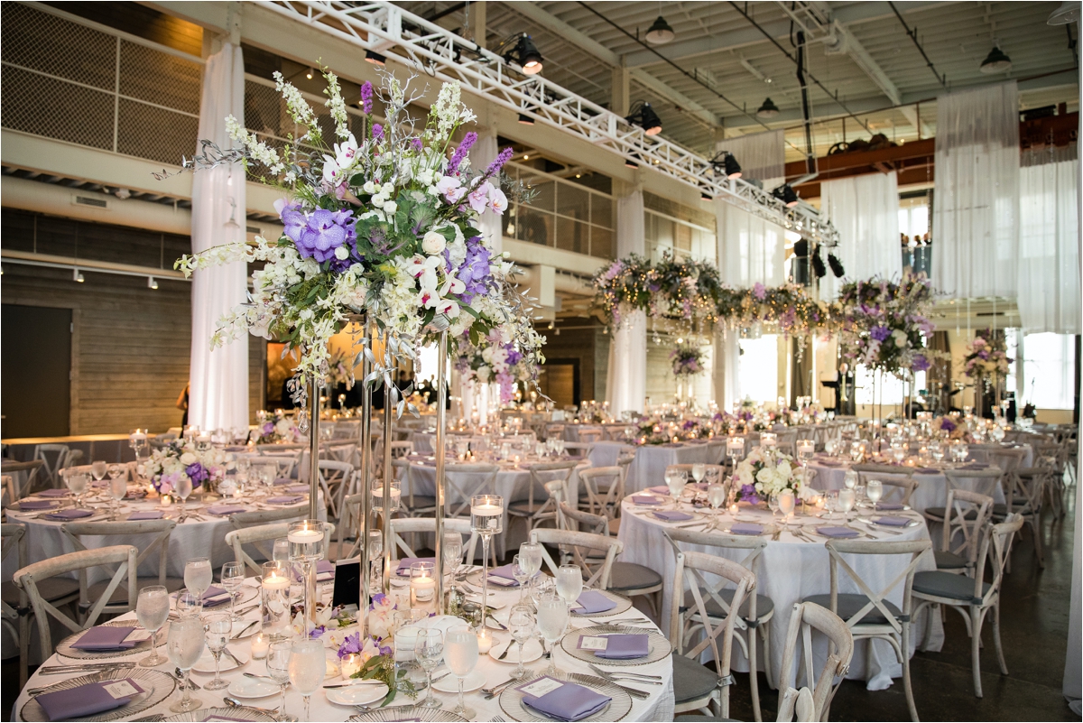 Purple Wedding Reception Machine Shop