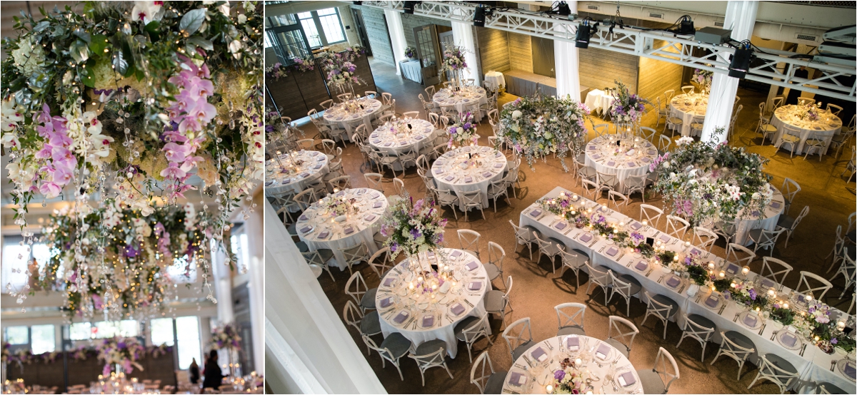Purple Wedding Reception Machine Shop