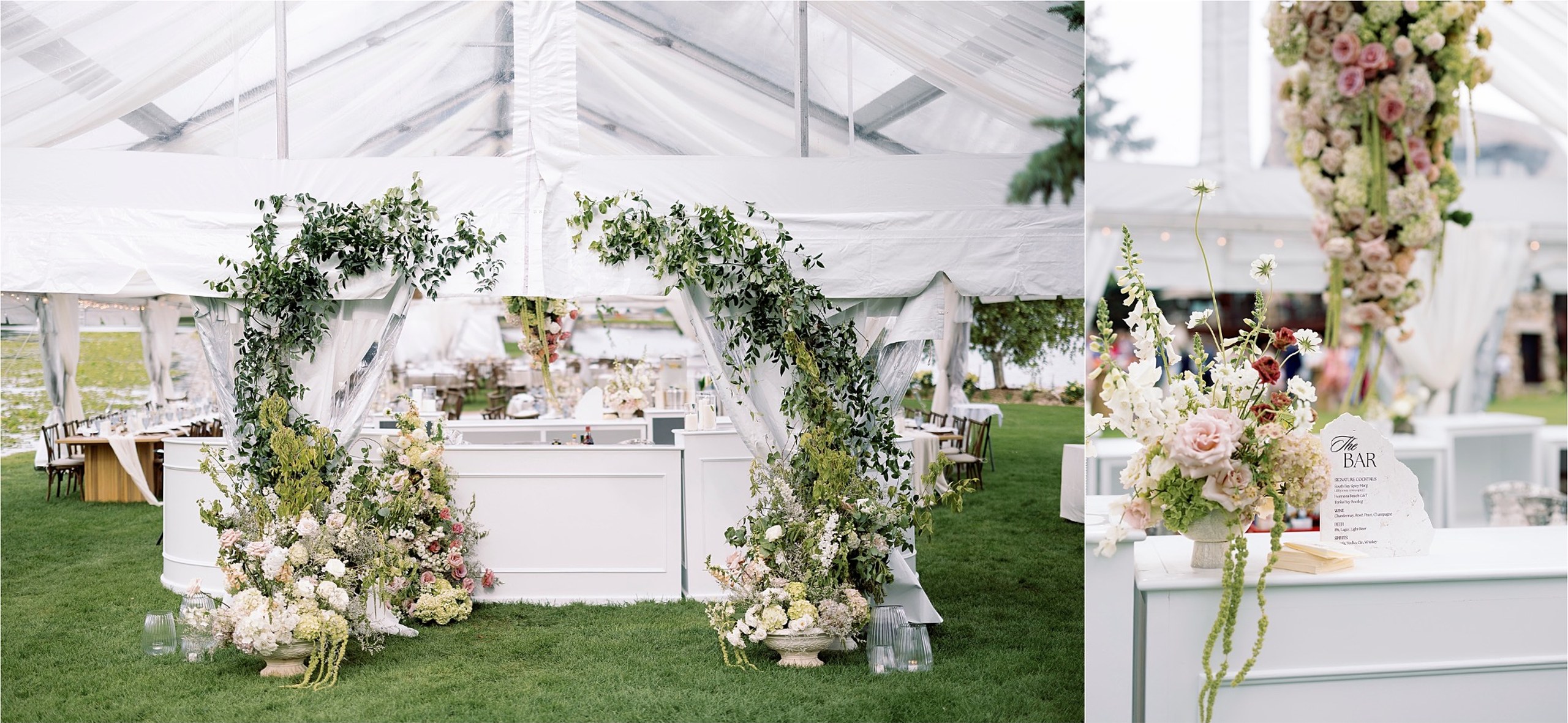 lake-minnetonka-summer-wedding-bar-floral-arch
