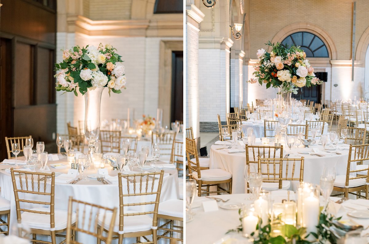 depot-minneapolis-wedding-round-table-floral-centerpieces